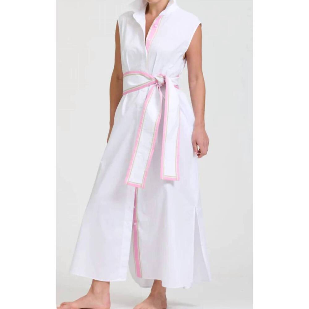 NEW SHIRTY sabine shirtdress in white
